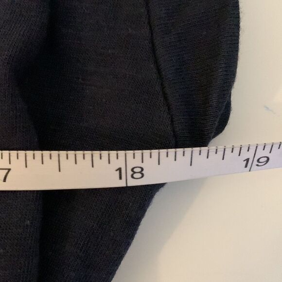 H&M navy blue casual dress summer sleeveless front pockets elastic waist MEDIUM - Picture 10 of 13